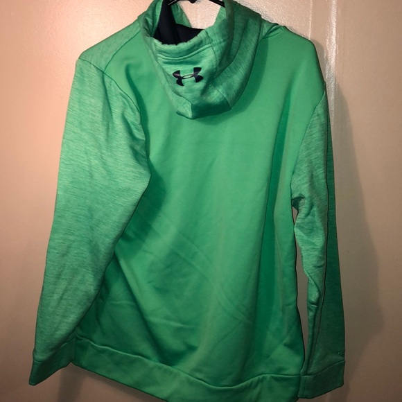 green and navy under armour hoodie - Picture 4 of 4